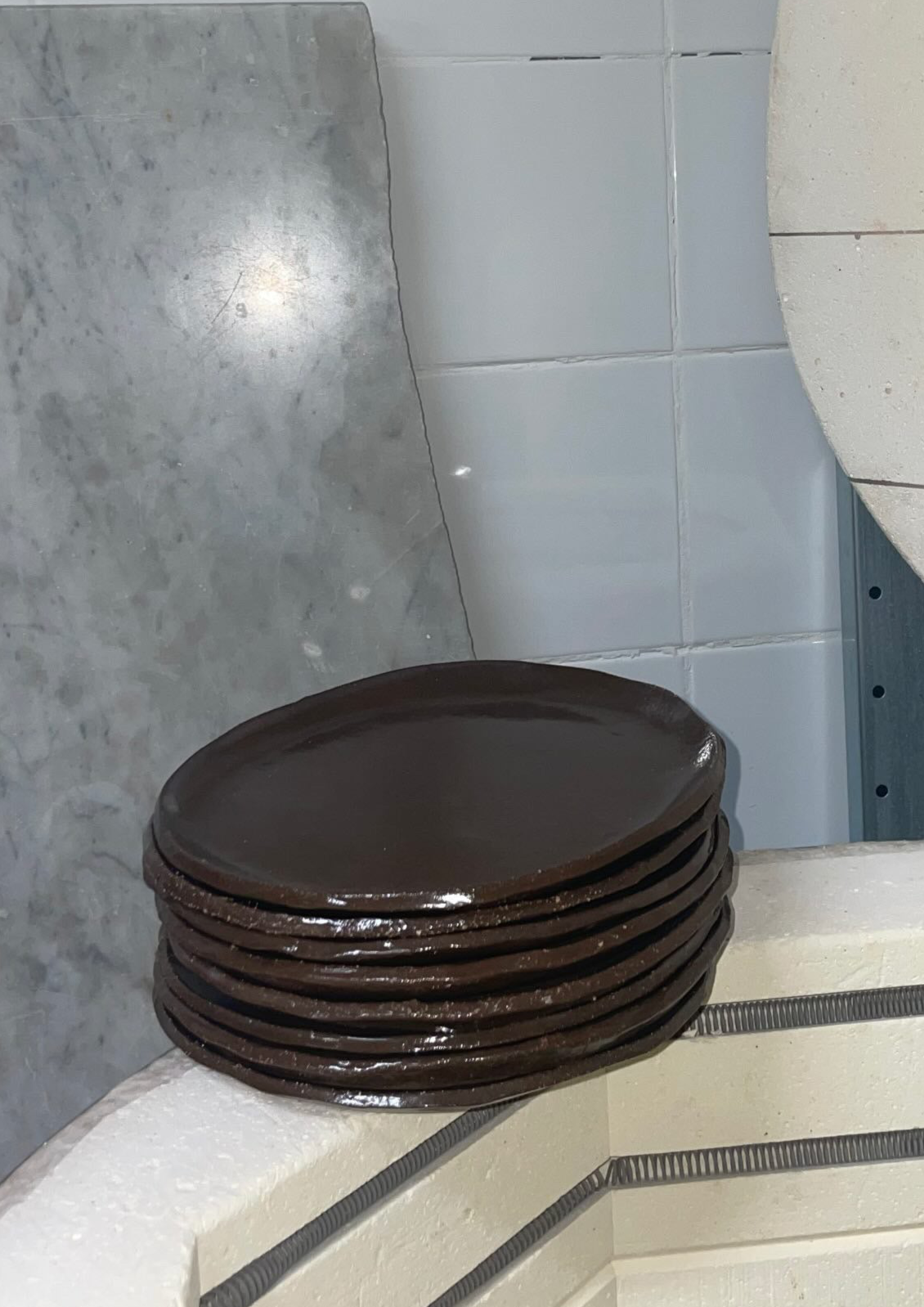 BREAKFAST PLATE - brown