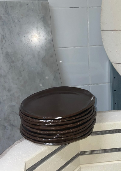 BREAKFAST PLATE - brown